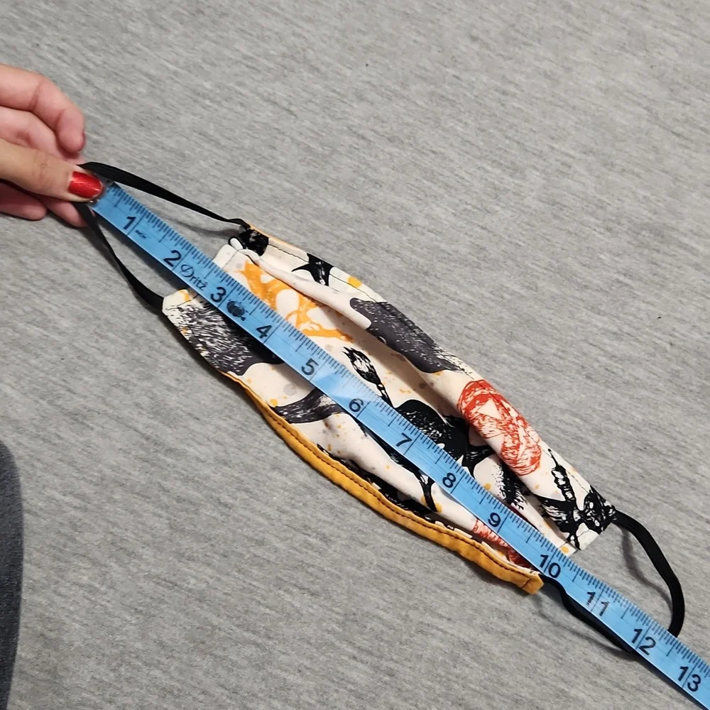 🔴🆓️ FREE* Halloween Theme Handmade Fabric Reversible Face Mask Facial Cover 🔴